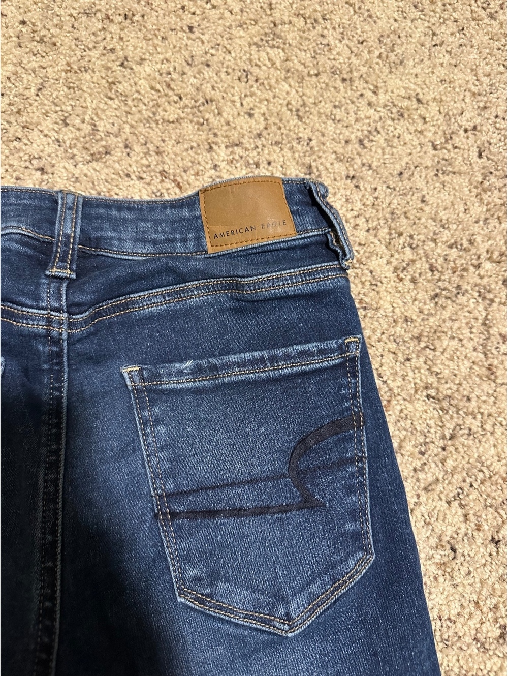 American Eagle Next Level Stretch Dark Wash Skinny Jeans Size 0 Short
